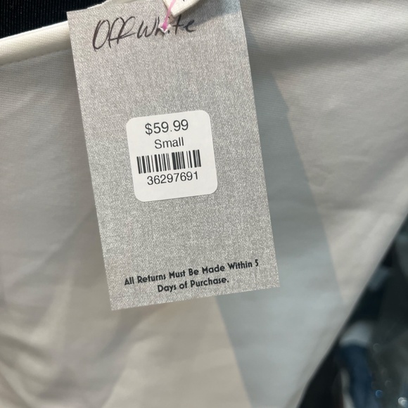 Nylon Apparel - 3 D Floral One Shoulder Top, White, Sizes S, M, L - NWT - Picture 10 of 11